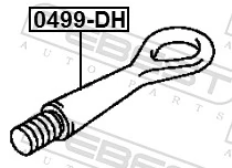 Gancho de reboque para Nissan JUKE JPN F15