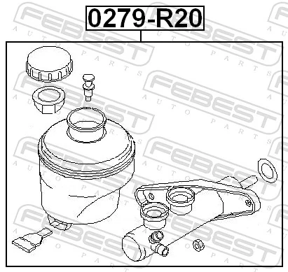 Compre SJC100290EVA Rover Cilindro mestre do freio