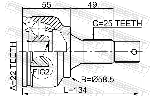 Compre Junta homocinética externa dianteira Peugeot 207 