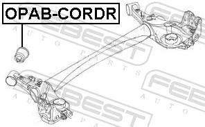 Compre Bloco silencioso de viga traseira (de plataforma veicular) Opel Corsa 