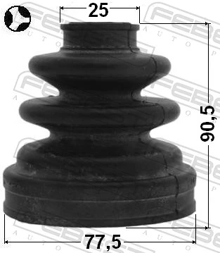 0115ACA20RT Febest Bota de proteção interna de junta homocinética do semieixo traseiro