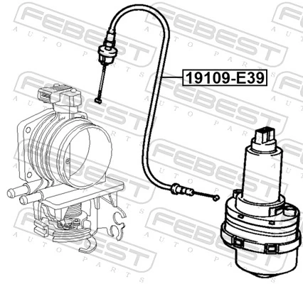 Cabo/pedal de gás (de acelerador) para BMW 5  E39
