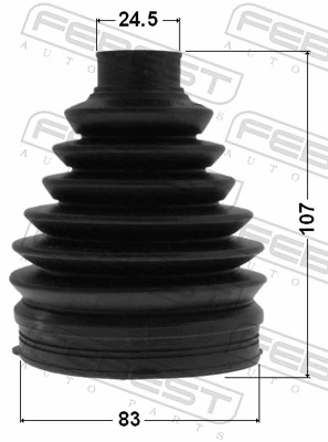 0517PBK Febest Bota de proteção externa de junta homocinética do semieixo dianteiro