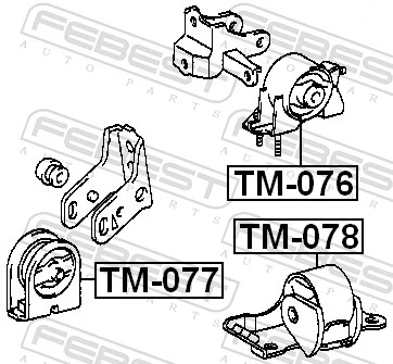 Compre Coxim (suporte) dianteiro de motor Toyota RAV4 