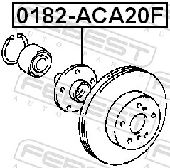  Cubo dianteiro Toyota Avensis Verso monovolume (LCM) (2001 - 2009) Verso