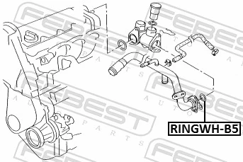 RINGWHB5 Febest Vedante anular do sistema de esfriamento