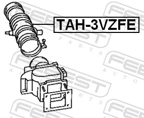 Cano derivado de ar do medidor de consumo do ar para Toyota Camry III V10