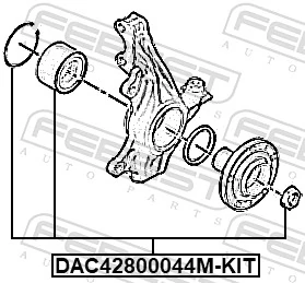 Rolamento de cubo dianteiro 1618845280 Peugeot/Citroen