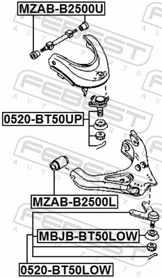 Compre UR6134550 Mazda Suporte de esfera inferior