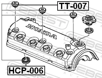 HCP006 Febest Vedante anular da cavidade de vela