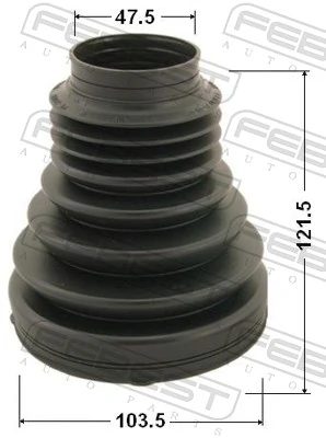 2715PXC90F Febest Bota de proteção externa de junta homocinética do semieixo dianteiro