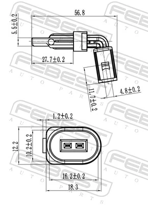 Compre 986594620 Bosch Sensor ABS traseiro esquerdo