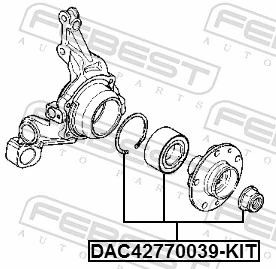 Compre Rolamento de cubo traseiro Dacia Duster 