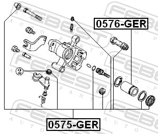 Kit de reparação de suporte do freio traseiro Mazda 626 IV GE