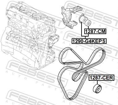 Reguladora de tensão da correia de transmissão KIA Sorento II XM