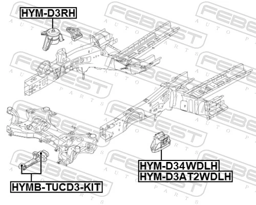 Coxim (suporte) dianteiro de motor Hyundai Tucson preço, a partir de 60,75 USD