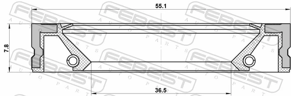 95GFZ38550808R Febest Bucim de bomba de óleo da Caixa Automática de Mudança