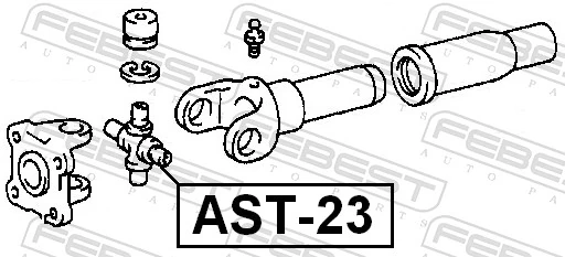437130020 Toyota Cruzeta da junta universal traseira