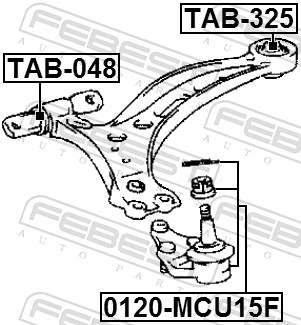 Bloco silencioso dianteiro do braço oscilante inferior Toyota 4865407010 preço, a partir de 8,08 USD