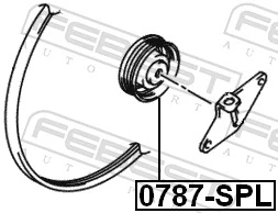 Compre Rolo de reguladora de tensão da correia de transmissão Suzuki Swift 4