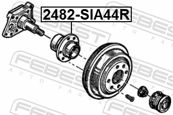 2482SIA44R Febest Cubo traseiro