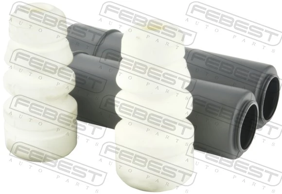  Pára-choque (grade de proteção) de amortecedor traseiro + bota de proteção KIA Rio II sedan (JB) (2005 - 2011) II