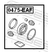 Kit de reparação de suporte do freio dianteiro MB699707 Hyundai/Kia