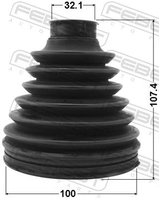 Bota de proteção interna de junta homocinética do semieixo dianteiro para Toyota Land Cruiser  J200