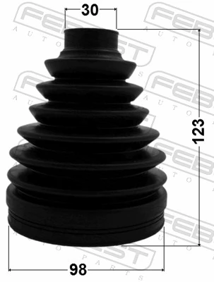 Compre Bota de proteção externa de junta homocinética do semieixo dianteiro Nissan Murano 