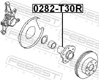  Cubo traseiro Nissan X-Trail SUV (T30) (2001 - 2007) 