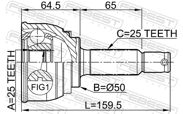 Junta homocinética externa dianteira direita Hyundai/Kia 4950728B00 preço, a partir de 46,86 EUR