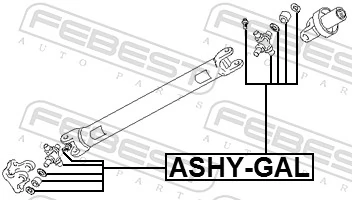 Compre S2000056 Mitsubishi Cruzeta da junta universal dianteira