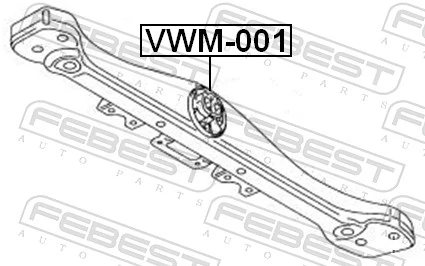 VWM001 Febest Bloco silencioso da caixa de transferência