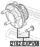 2182EXPVM Febest Cubo dianteiro