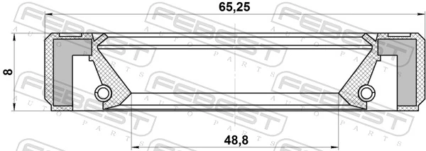 1304205E01 Nissan/Infiniti Vedação da árvore distribuidora de motor