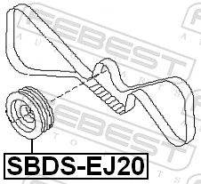 Polia de cambota para Subaru Legacy III BE, BH