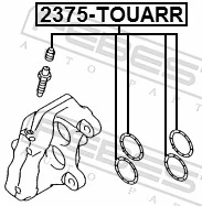 Compre Kit de reparação de suporte do freio traseiro Jaguar S-type 