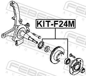 0055933075 Hyundai/Kia Rolamento de cubo dianteiro