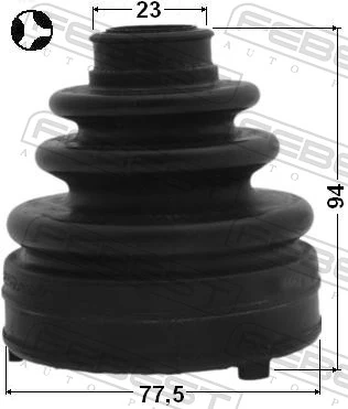 Bota de proteção interna de junta homocinética do semieixo dianteiro para Mazda 3  BL