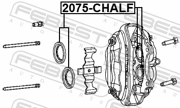 Kit de reparação de suporte do freio dianteiro para Chrysler 300 C 
