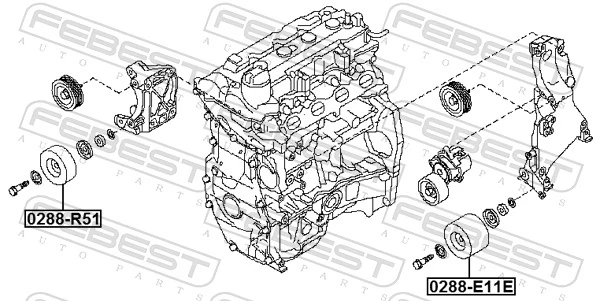 Rolo parasita da correia de transmissão Nissan Navara preço, a partir de 32,35 USD
