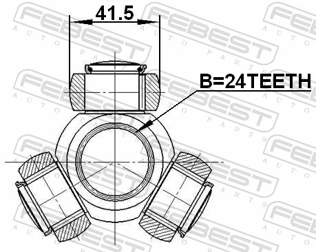 Junta homocinética interna, tripé Audi Q5 8RB
