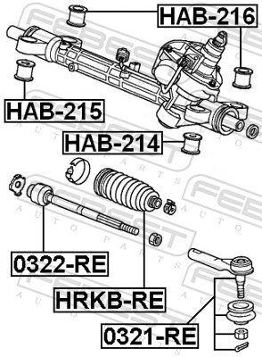Compre Bota de proteção do mecanismo de direção (de cremalheira) Honda CR-V 3