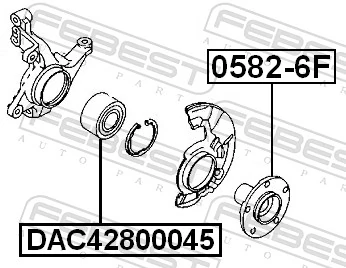  Cubo dianteiro Mazda 6 sedan (GH) (2007 - 2009) 