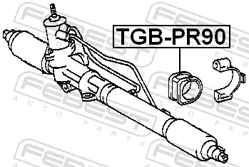 TGBPR90 Febest Bucha de fixação da cremalheira da direção