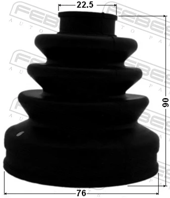 Bota de proteção interna de junta homocinética do semieixo dianteiro para KIA Sorento I 