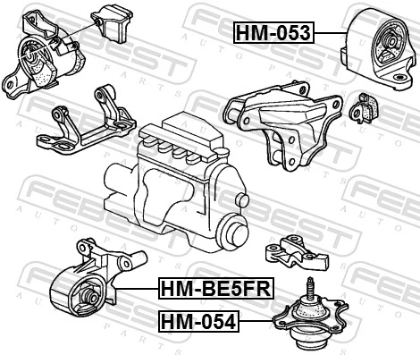  Coxim (suporte) dianteiro de motor Honda Civic VII hatchback (EU, EP, EV) (2000 - 2006) VII