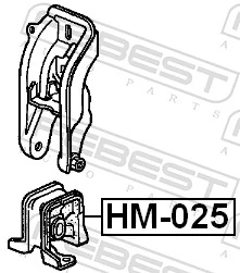 Coxim (suporte) dianteiro de motor para Honda Accord V CC7