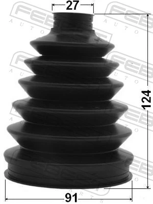 0317PCL20 Febest Bota de proteção externa de junta homocinética do semieixo dianteiro
