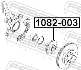 Cubo dianteiro 96549779 Opel